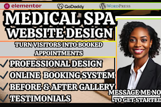 medical spa website skincare site design cosmetic clinic site aesthetic clinic