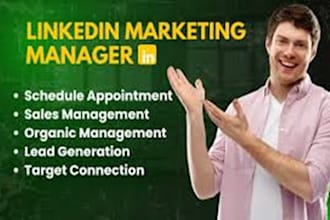 be your linkedin b2b sales and marketing manager