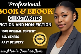 be your ebook writer, ebook ghostwriter, kdp book writer amazon book ghostwriter