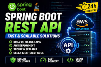 build fast spring boot rest API with AWS deployment