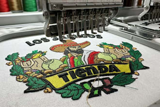 convert your logo to dst,pes,exp using wilcom fastest embroidery digitizing ser