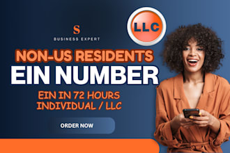 assist you to get ein for non US residents in 72 hours