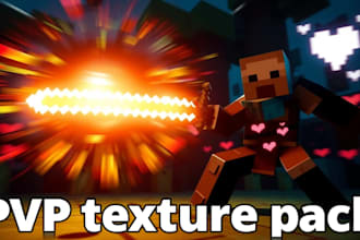 create custom minecraft texture pack pvp pack or edit texures minecraft lobby