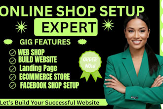 design and setup a high converting shopify online store