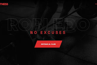 design a modern dark mode fitness website