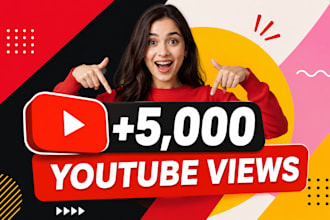 provide 5,000 youtube views organically and fast
