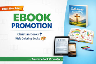 do ebook marketing promotion, christian book, coloring book