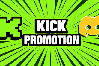 promote kick channel, boost live stream viewers, affiliate status and chatters