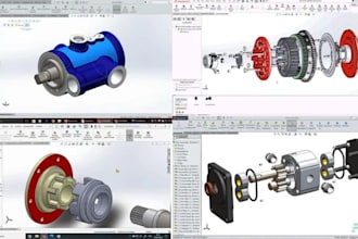 3d cad modeling mechanical design parametric solidworks for cnc machining parts