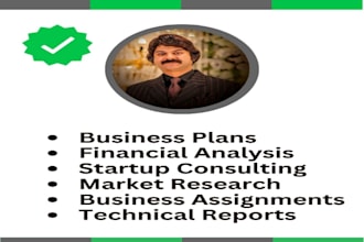do business analysis, startup consulting, and strategic business reports