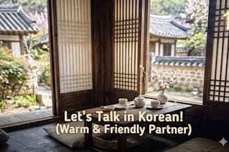 help you practice korean through warm and friendly talks