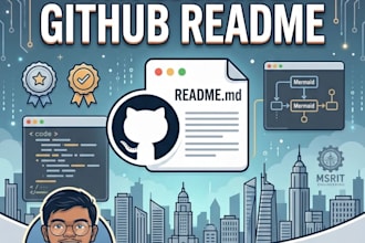 write a professional github readme