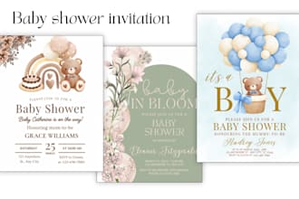design a custom baby shower or birthday invite or rsvp website