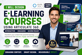 make elearning course creation articulate 360 employee training, scorm course