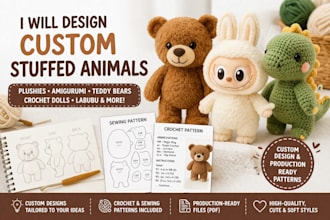 make professional sewing patterns for plush toy production