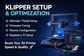 configure and tune klipper, mainsail firmware for high speed 3d printing