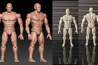 sculpt 3d miniatures articulated models stl print ready figurines dnd character