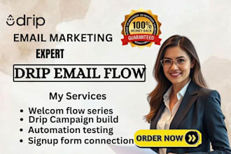 create drip email flow drip workflow drip customer journey