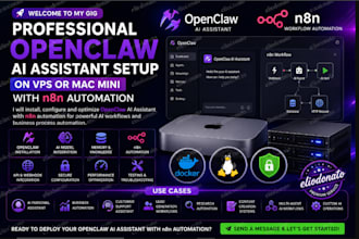 setup openclaw ai assistant on vps or mac mini with n8n automation