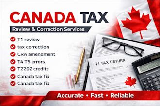 review and correct t1 canada tax return fix t4 t5 errors t2202 credits cra amend