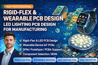 do rigid flex pcb wearable devices led lighting pcb design for manufacturing