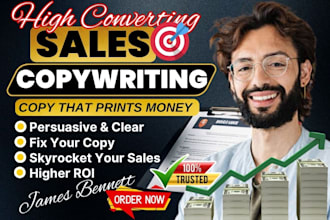 write high converting sales copy for ecommerce and online businesses