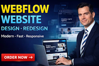 design or redesign webflow website, webflow expert, webflow developer