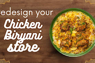 design your vegetarian food store