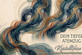 record a deep professional german male meditation voice over