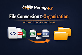 convert and organize your files automatically with python