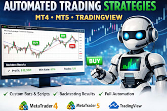 code and backtest automated trading strategy for mt4 mt5 and tradingview