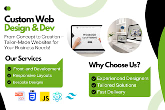 build a custom responsive react website with typescript
