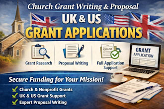do church grant writing, grant proposal and apply for grants in the UK and US