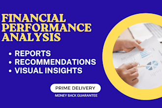 do financial performance analysis and actionable reports
