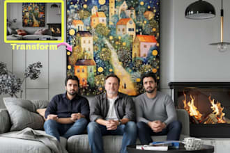 transform photos into decorative wall art