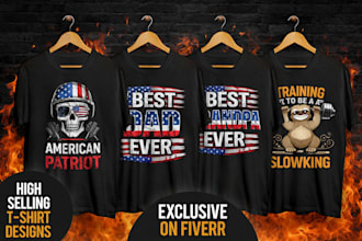 design premium custom graphic tshirts for print on demand,etsy, and merch
