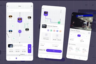 develop fuel delivery app, gas station finder app,  fleet management software