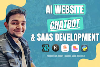 develop ai website, ai chatbot, ai saas platform for your business