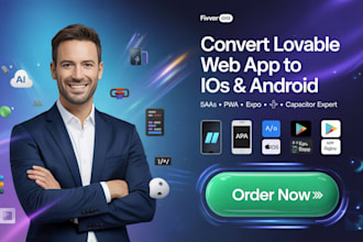 convert lovable or base44 webapp to ios and android mobile app using capacitor