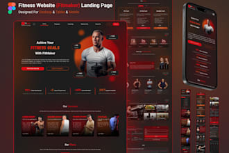 design a high converting framer fitness website or landing page