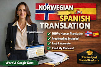 translate norwegian to spanish translation