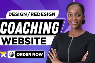 design wix or squarespace website for coaches and consultants
