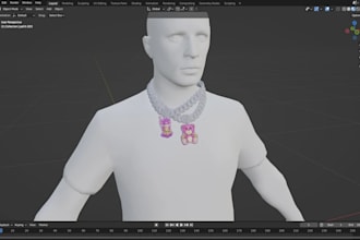 create custom 3d iced out chain or pendant for gta fivem