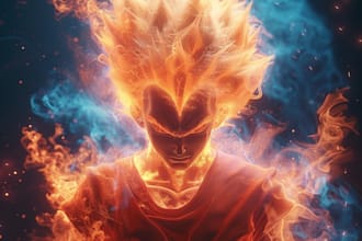 draw you in dragonballz or naruto style