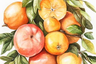 draw a detailed botanical illustration of a plant or flower