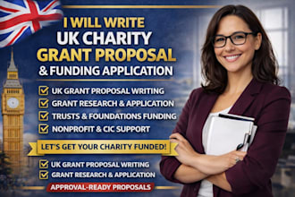 write winning UK charity grant proposal application for trust foundation funding