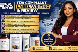 fda compliance supplement label review fda registration food label design mocra