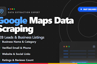 scrape google maps data for b2b leads and business listings