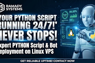 deploy your python script or bot on linux vps