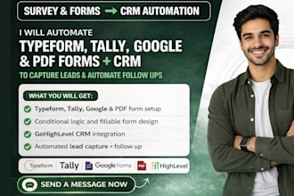 hubspot tally survey form typeform fillable pdf gohighlevel zoho crm automation